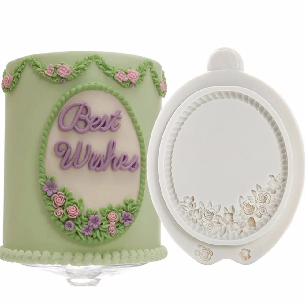 floret Oval Plaque silicone mold baking tools cake decoration Fondant cake chocolate biscuits high quality food grade
floret Oval Plaque silicone mold baking tools cake decoration Fondant cake chocolate biscuits high quality food grade