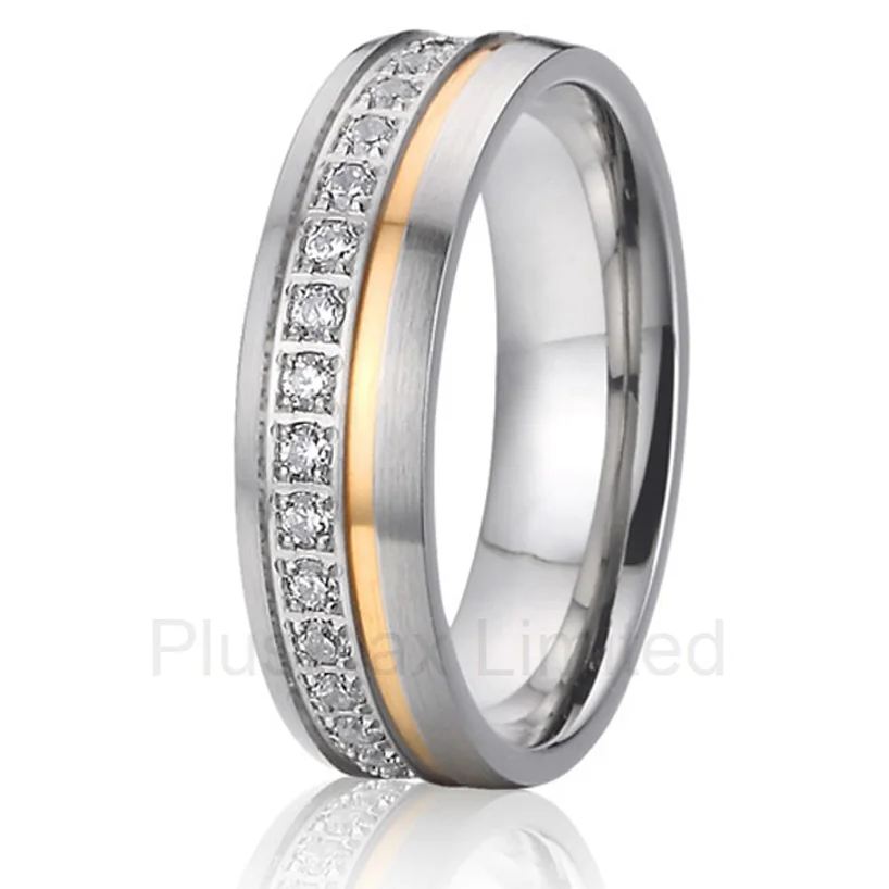 Free Global delivery titanium rings cz cubic zirconia wedding band jewelry for women
Free Global delivery titanium rings cz cubic zirconia wedding band jewelry for women