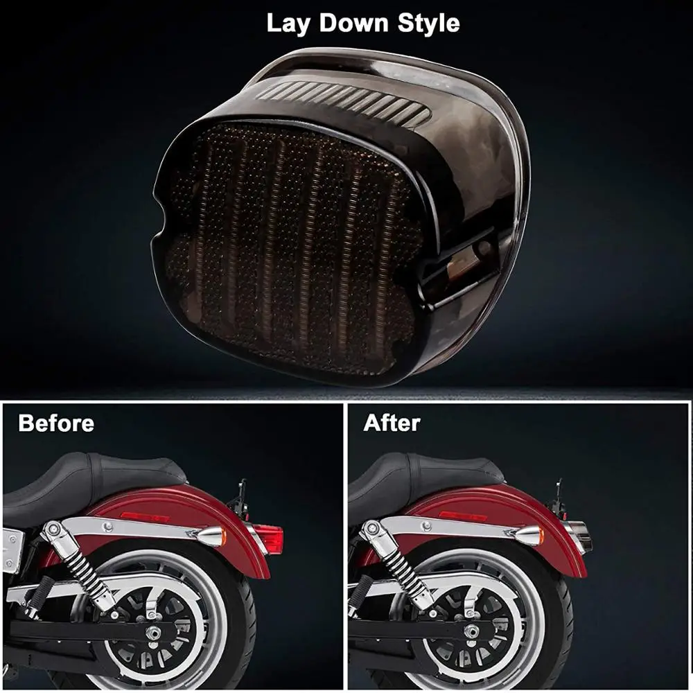 Sportster 883 Tail Light Integrated Turn Signal Brake Running Light Low Profile Smoked Rear Light for Dyna Road King Electra
Sportster 883 Tail Light Integrated Turn Signal Brake Running Light Low Profile Smoked Rear Light for Dyna Road King Electra