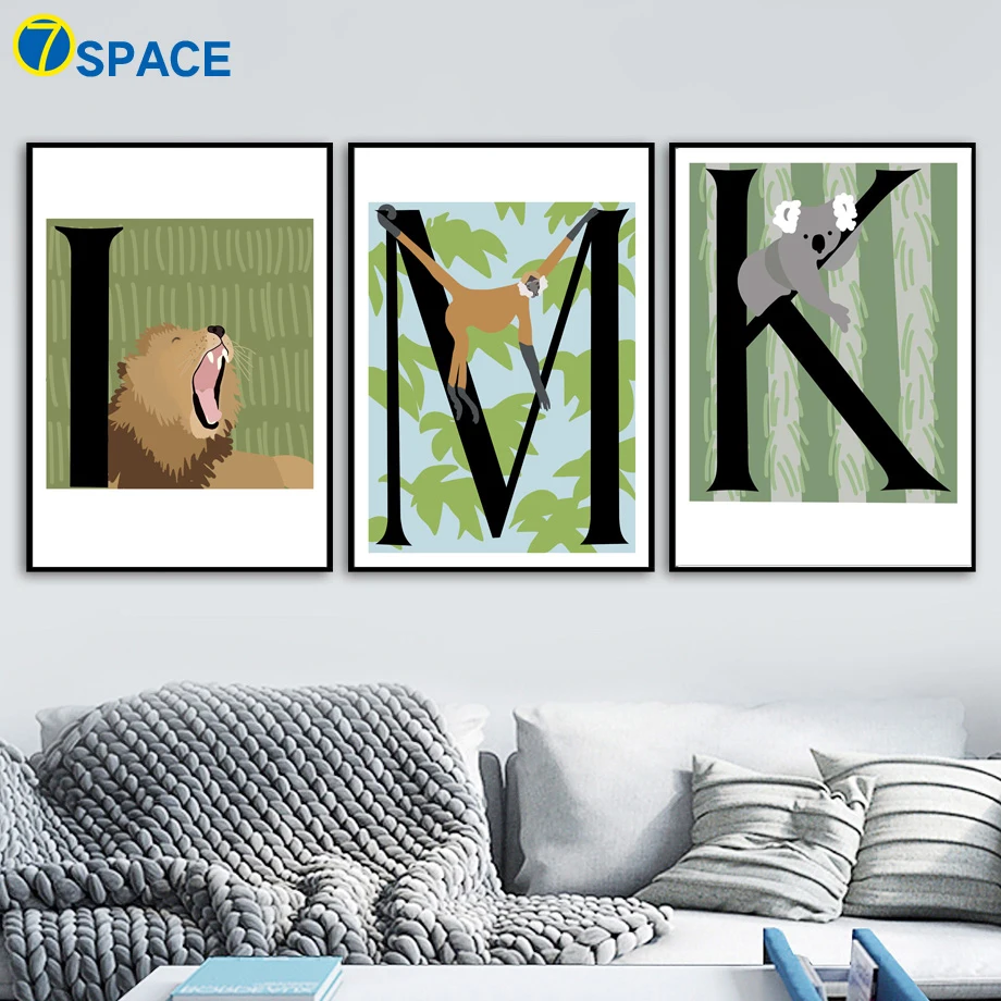 Cartoon Lion Monkey Koala Nordic Posters And Prints Wall Art Canvas Painting Animals Wall Pictures For Living Room Home Decor
Cartoon Lion Monkey Koala Nordic Posters And Prints Wall Art Canvas Painting Animals Wall Pictures For Living Room Home Decor