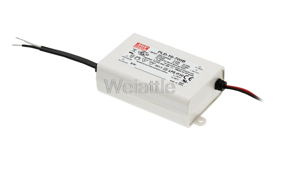 MEAN WELL original PLD-16-700B 24V 700mA meanwell PLD-16 24V 16.8W Single Output LED Switching Power Supply
MEAN WELL original PLD-16-700B 24V 700mA meanwell PLD-16 24V 16.8W Single Output LED Switching Power Supply