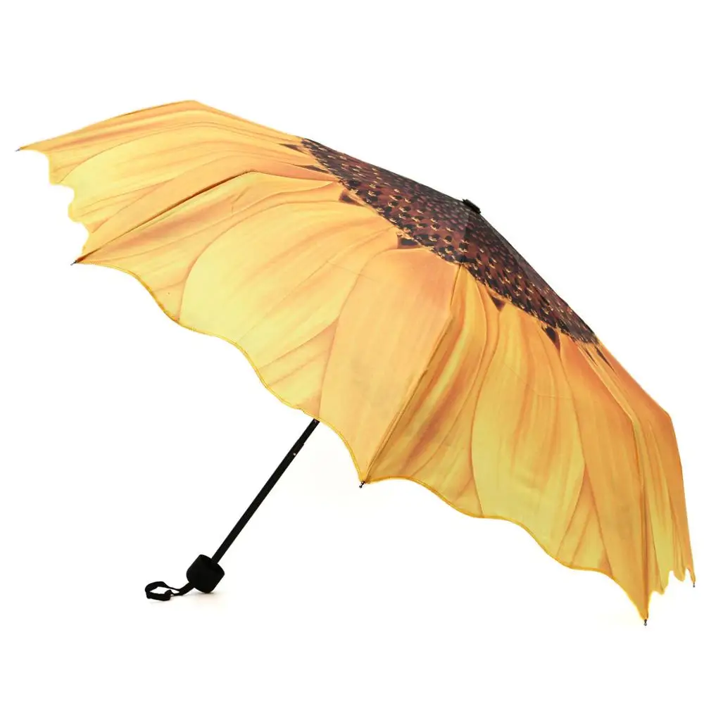 Creative 3D Sunflower Umbrella Women 24cm Three Folding Windproof Wasterproof Anti UV Parasol Sunny Rainy Women's Umbrella
Creative 3D Sunflower Umbrella Women 24cm Three Folding Windproof Wasterproof Anti UV Parasol Sunny Rainy Women's Umbrella