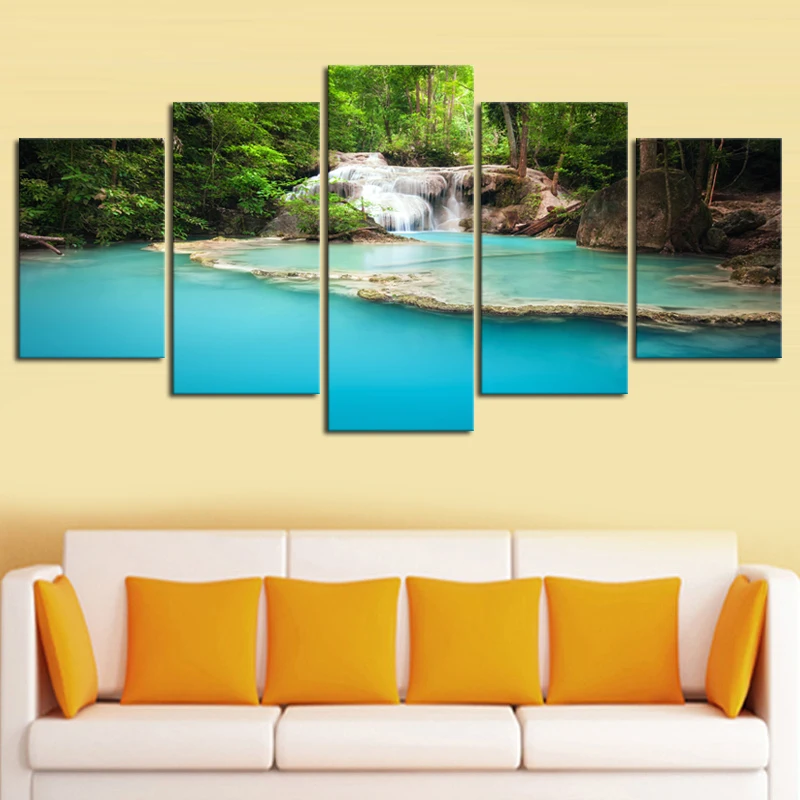 5 Pcs Waterfall Painting Canvas Wall Art Picture Home Decoration Living Room Canvas Print Paintin(No Frame)
5 Pcs Waterfall Painting Canvas Wall Art Picture Home Decoration Living Room Canvas Print Paintin(No Frame)
