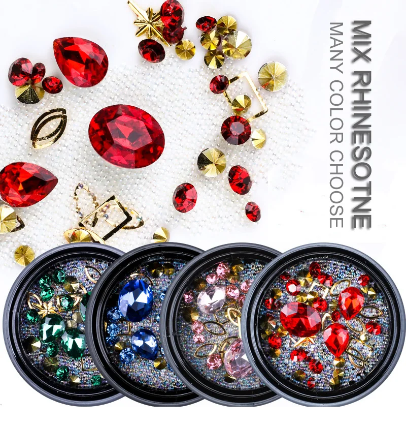 1 Box Mixed Colorful Rhinestones Nails 3D Jewelry Crystal Stones For Nail Art Decorations Diy Design Manicure Diamonds
1 Box Mixed Colorful Rhinestones Nails 3D Jewelry Crystal Stones For Nail Art Decorations Diy Design Manicure Diamonds