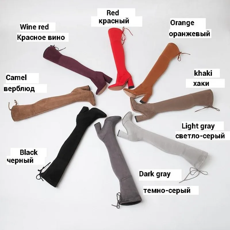 CDAXILAN new arrivals over the Knee Boots Women Faux Suede Thigh High Boots 9cm high heel Stretch Slim Ladies Winter boots
CDAXILAN new arrivals over the Knee Boots Women Faux Suede Thigh High Boots 9cm high heel Stretch Slim Ladies Winter boots