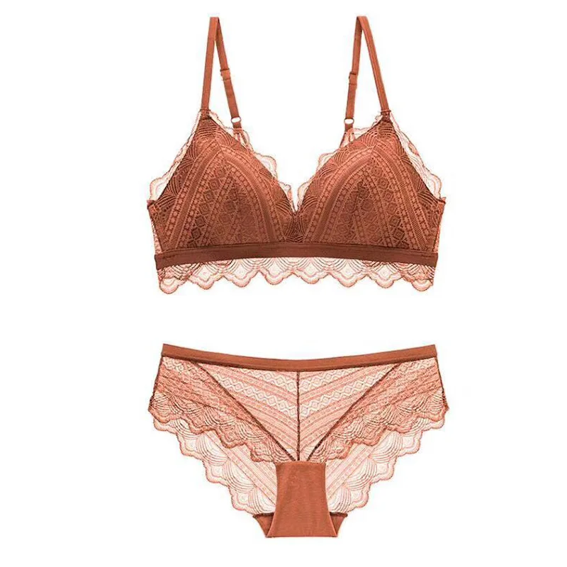 New Euro-American Ladies Underwear Thin Cup Sleep Lace Bra Suit Students Comfortable Bra