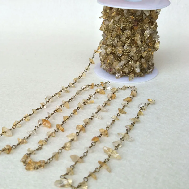 Natural Stone yellow Crystal Citrine Chips Jewelry Finding Necklace Chains,Gold Color DIY necklace bangle jewelry making LZ30
Natural Stone yellow Crystal Citrine Chips Jewelry Finding Necklace Chains,Gold Color DIY necklace bangle jewelry making LZ30