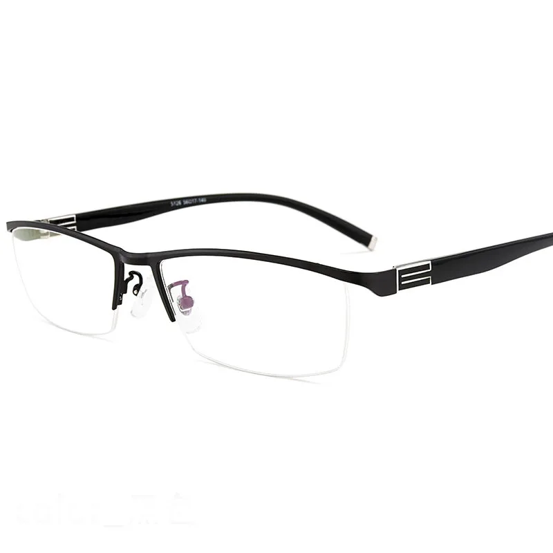 EOOUOOE Для мужчин сплав очки для коррекции зрения полукадра TR90 Óculos Gafas от