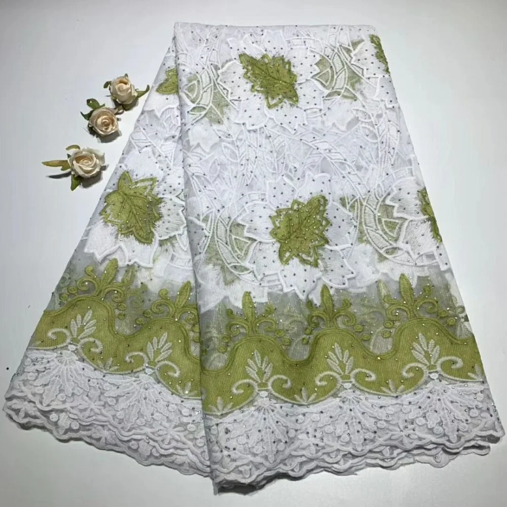 High Quality African Lace Fabric New French Lace cord fabric with stones Nigerian Lace Fabrics for women Dress DFN63
High Quality African Lace Fabric New French Lace cord fabric with stones Nigerian Lace Fabrics for women Dress DFN63