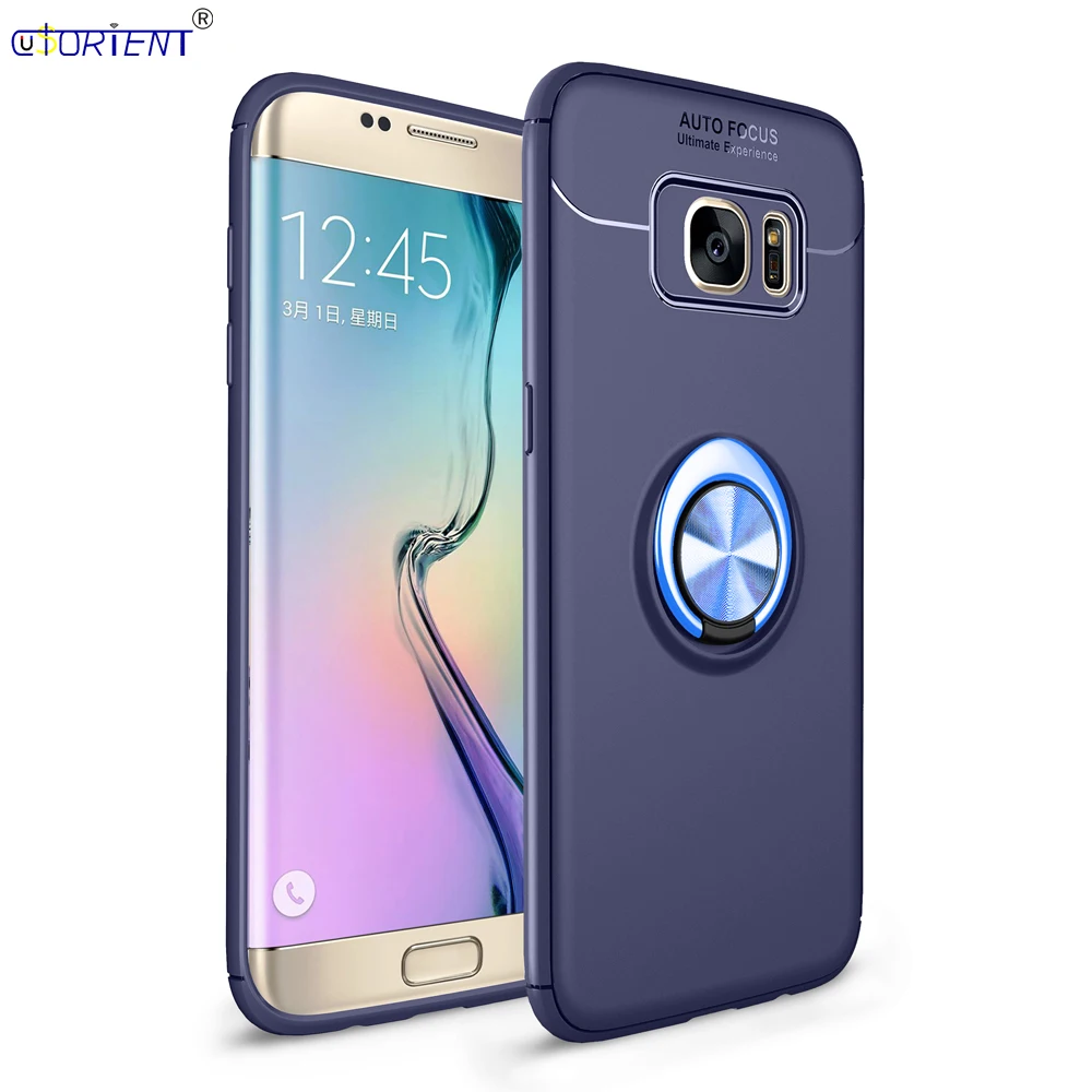 Для Samsung Galaxy S7 Edge G935 металлический чехол с кольцом для пальца SM G935F G935S G935FD G935A G935T