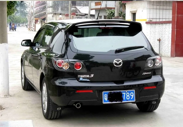 Спойлер из АБС материала для заднего окна крыла багажника mazda 3 хэтчбек легкая