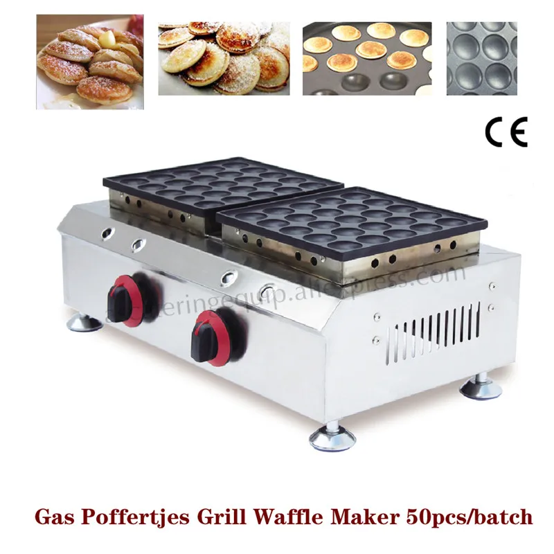 Gas Dutch Cookies Grill Poffertjes Waffle Baker Machine Double Heads Stainless Steel Commercial Use
Gas Dutch Cookies Grill Poffertjes Waffle Baker Machine Double Heads Stainless Steel Commercial Use
