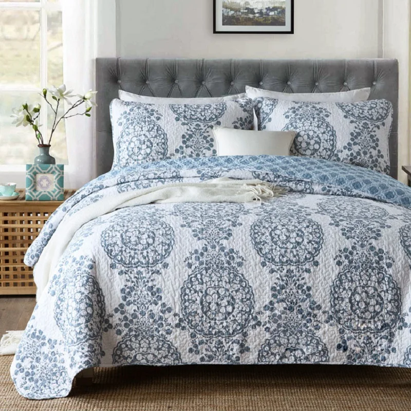 CHAUSUB Quilted Bedspreads for Bed Quilt Set 3pcs Quilts with 2 Shams Cotton Blanket Double Queen Size Bed Cover Coverlet
CHAUSUB Quilted Bedspreads for Bed Quilt Set 3pcs Quilts with 2 Shams Cotton Blanket Double Queen Size Bed Cover Coverlet