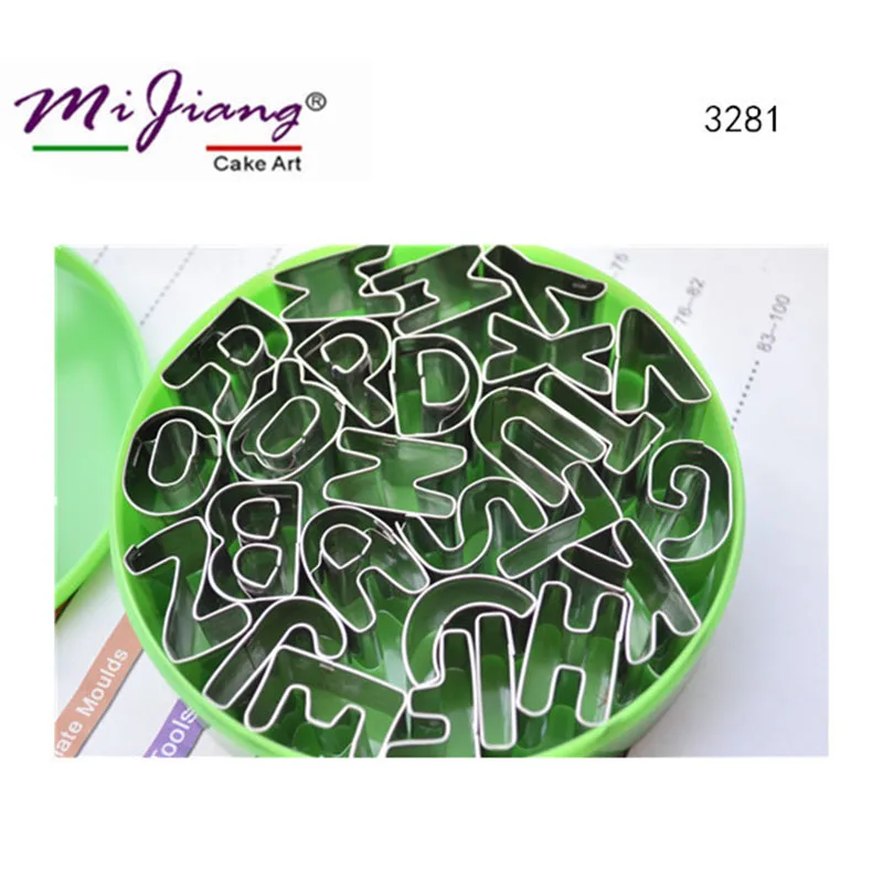 26pcs/set Stainless Steel 26 Letters Cake Mold CooKing Fondant Cookie Cutter Cake Decorating Tools Kitchen Accessories S3281
26pcs/set Stainless Steel 26 Letters Cake Mold CooKing Fondant Cookie Cutter Cake Decorating Tools Kitchen Accessories S3281