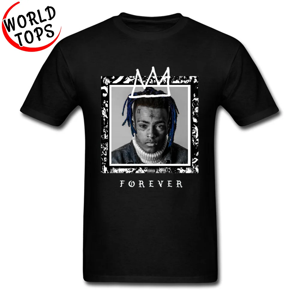 Xxxtentacion Forever футболки для мужчин с рок гитарной лентой Классические мужские из 100%