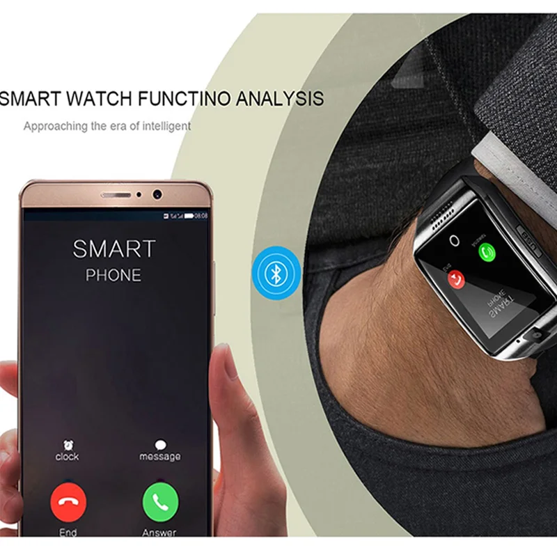 Hot Sale Bluetooth Smart Watch Camera Touching Screen Smart Sport Band for IOS Android
Hot Sale Bluetooth Smart Watch Camera Touching Screen Smart Sport Band for IOS Android
