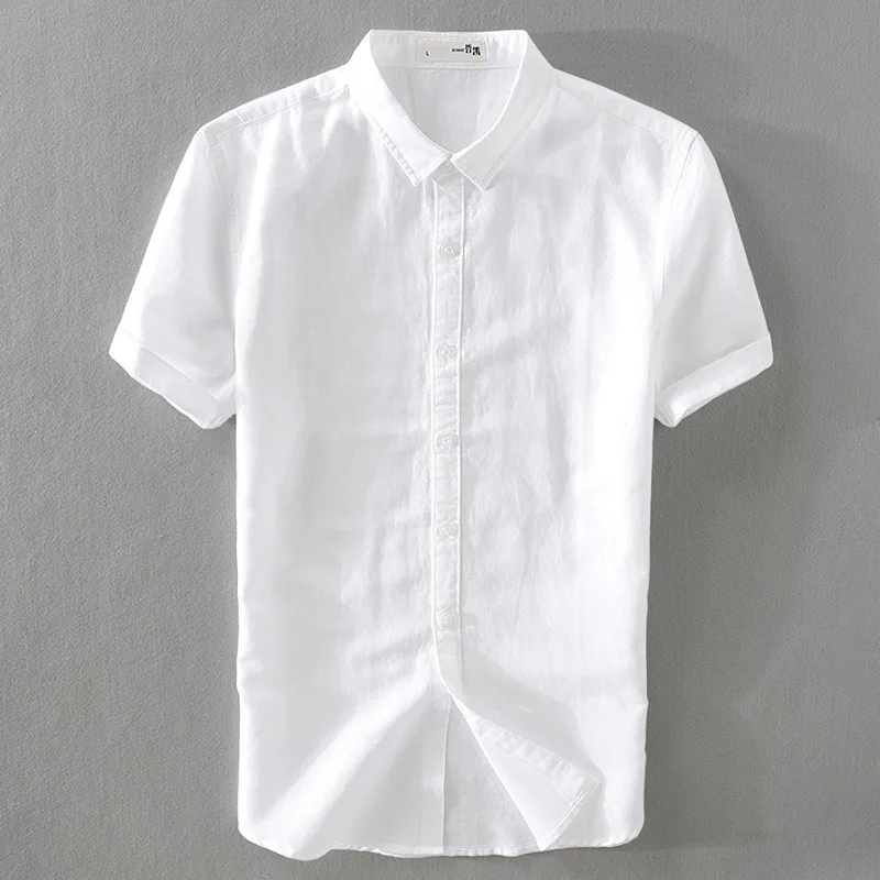 2020 cotton and linen shirt male contracted shirts with short sleeves multicolor new comfortable cultivate one's morality shirt
2020 cotton and linen shirt male contracted shirts with short sleeves multicolor new comfortable cultivate one's morality shirt