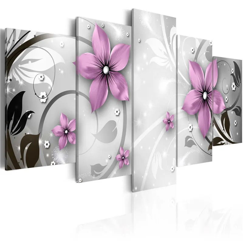 5 Pieces Elegant Purple Petal HD Print Canvas PaintingFlowers Poster Black Modern Wall Art Pictures for Living Room Home Decor
5 Pieces Elegant Purple Petal HD Print Canvas PaintingFlowers Poster Black Modern Wall Art Pictures for Living Room Home Decor