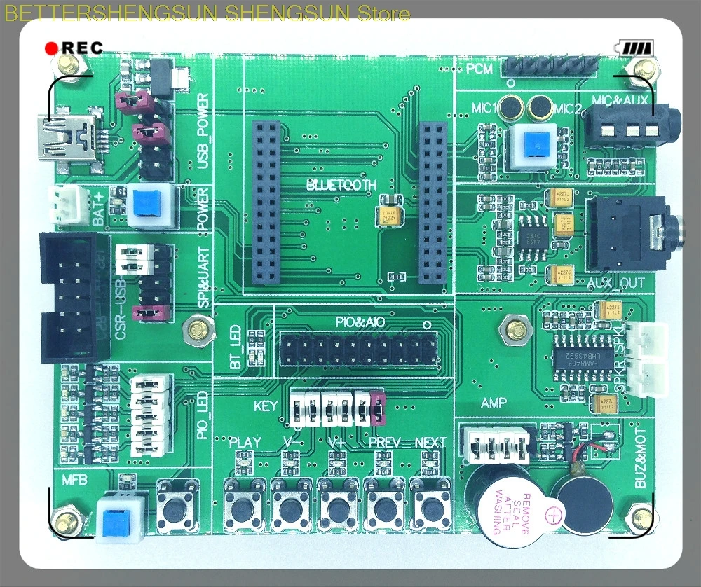 CSR8675 board contains USB-SPI-S downloader package supporting ADK4.1/ touch panel / fourth generation
CSR8675 board contains USB-SPI-S downloader package supporting ADK4.1/ touch panel / fourth generation