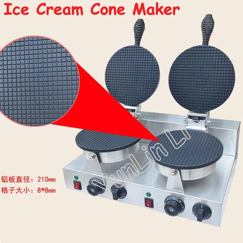 Double Plate Ice Cone Maker Electric Double Head Waffle Oven Round Waffle Maker Hot Sale Furnace
Double Plate Ice Cone Maker Electric Double Head Waffle Oven Round Waffle Maker Hot Sale Furnace