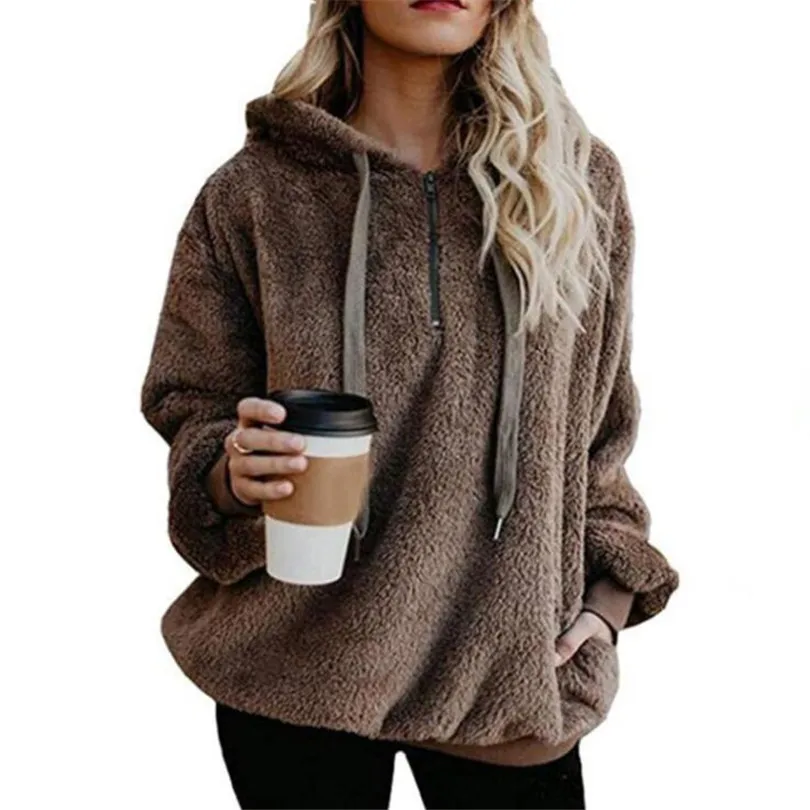 CUHAKCI Female Winter Coats Hooded Velvet Jackets Women Basic Tops Zipper Double-sided Ladies
CUHAKCI Female Winter Coats Hooded Velvet Jackets Women Basic Tops Zipper Double-sided Ladies