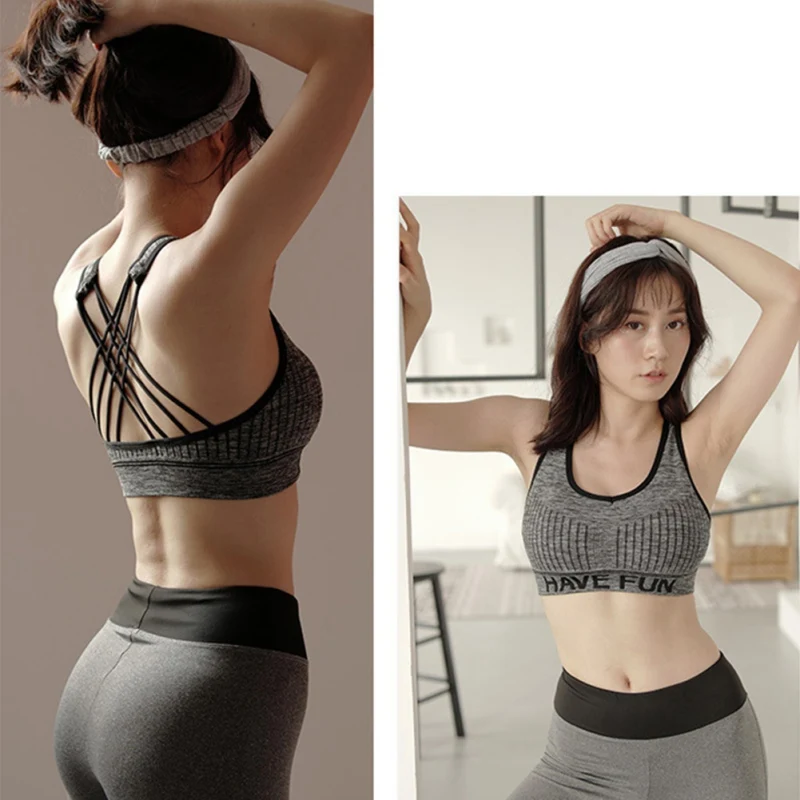 Summer Letter Print Knitting Fitness Bras Women Cross Straps Beauty Back Tube Top Bralette
Summer Letter Print Knitting Fitness Bras Women Cross Straps Beauty Back Tube Top Bralette