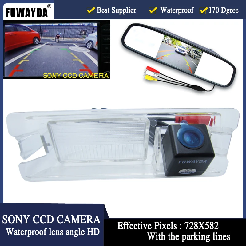 Автомобильная цветная камера заднего вида FUWAYDA CCD с камерой заднего вида, монитор парковочного зеркала для Nissan March Renault Logan Sandero HD
Автомобильная цветная камера заднего вида FUWAYDA CCD с камерой заднего вида, монитор парковочного зеркала для Nissan March Renault Logan Sandero HD