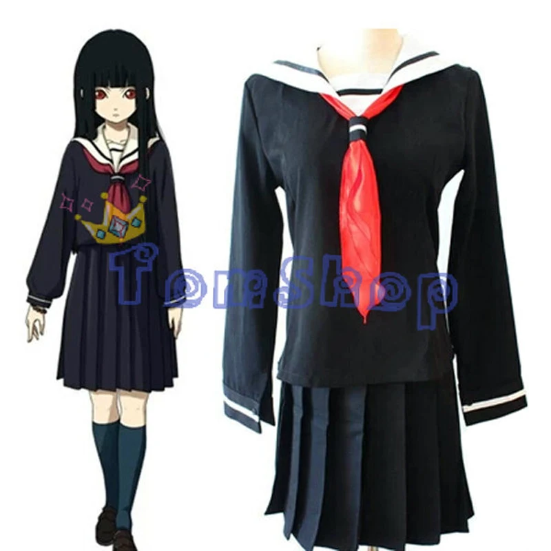 Костюм Аниме Hell Girl Enma ai Cospaly, школьная форма японской девочки, платье, размер S-XL, бесплатная доставка
Костюм Аниме Hell Girl Enma ai Cospaly, школьная форма японской девочки, платье, размер S-XL, бесплатная доставка