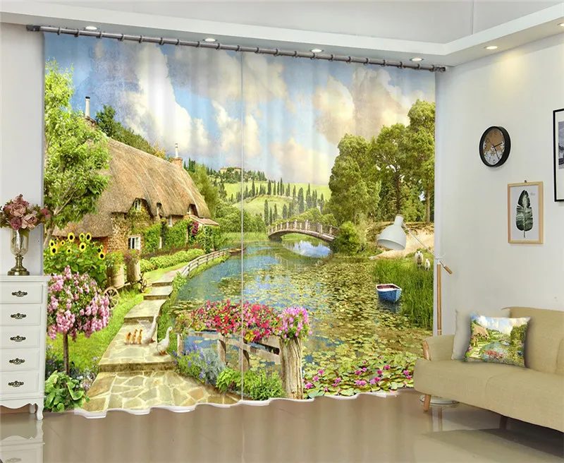 Modern window curtains home decoration fashion fabrics for curtains living room 3D lakeside window treatment balcony
Modern window curtains home decoration fashion fabrics for curtains living room 3D lakeside window treatment balcony