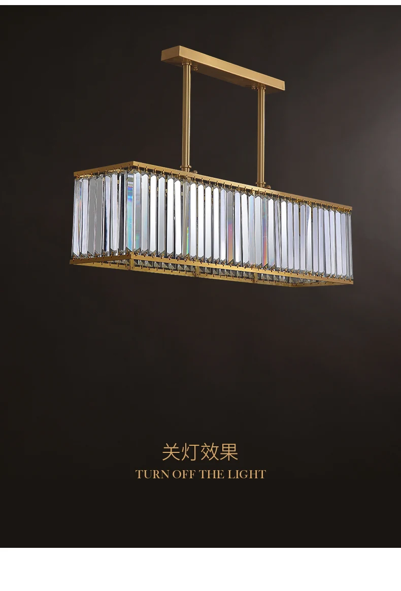 Postmodern restaurant chandelier luxury atmosphere copper rectangle simple living room crystal lamp American dining room bar tab
Postmodern restaurant chandelier luxury atmosphere copper rectangle simple living room crystal lamp American dining room bar tab