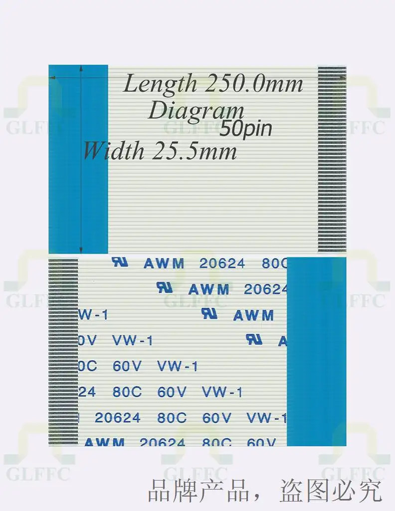 FFC 0,5 Шаг 50 контактов 250 мм Длинный тип B Гибкий плоский кабель для TTL LCD DVD Компьютера принтера AWM 80C 60V VW-1V
FFC 0,5 Шаг 50 контактов 250 мм Длинный тип B Гибкий плоский кабель для TTL LCD DVD Компьютера принтера AWM 80C 60V VW-1V