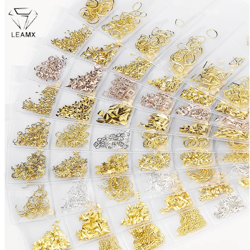 LEAMX 1 Pack Mixed 3D DIY Hollow Metal Frame Nail Art Decorations Rivet Manicure Accessories DIY Shell Slider Nail Studs L493
LEAMX 1 Pack Mixed 3D DIY Hollow Metal Frame Nail Art Decorations Rivet Manicure Accessories DIY Shell Slider Nail Studs L493