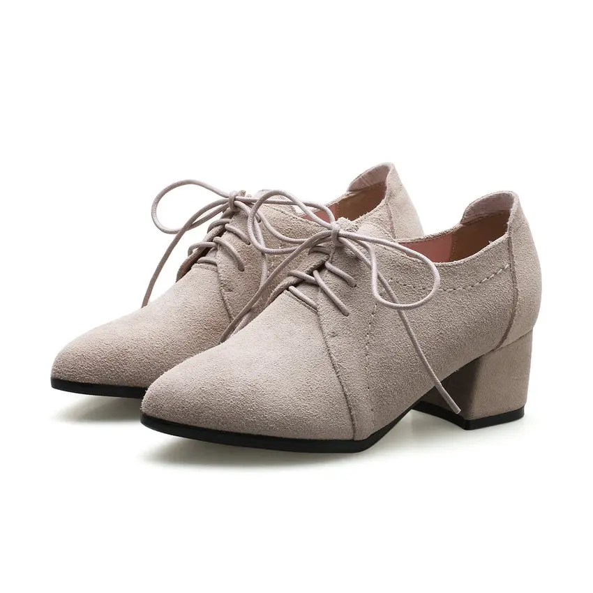 NIKOVE 2018 Women Pumps High Heels Spring Pointed Toe Western Style Cow Suede PU Square Heels Lace Up Women Shoes Size 34-43
NIKOVE 2018 Women Pumps High Heels Spring Pointed Toe Western Style Cow Suede PU Square Heels Lace Up Women Shoes Size 34-43
