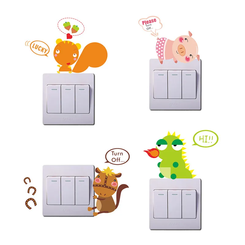 10 designs Lovely Animals Dark Light Switch Sticker Children Room Home Decor Nursery Room Decoration Bedoom Kids Room Decor
10 designs Lovely Animals Dark Light Switch Sticker Children Room Home Decor Nursery Room Decoration Bedoom Kids Room Decor