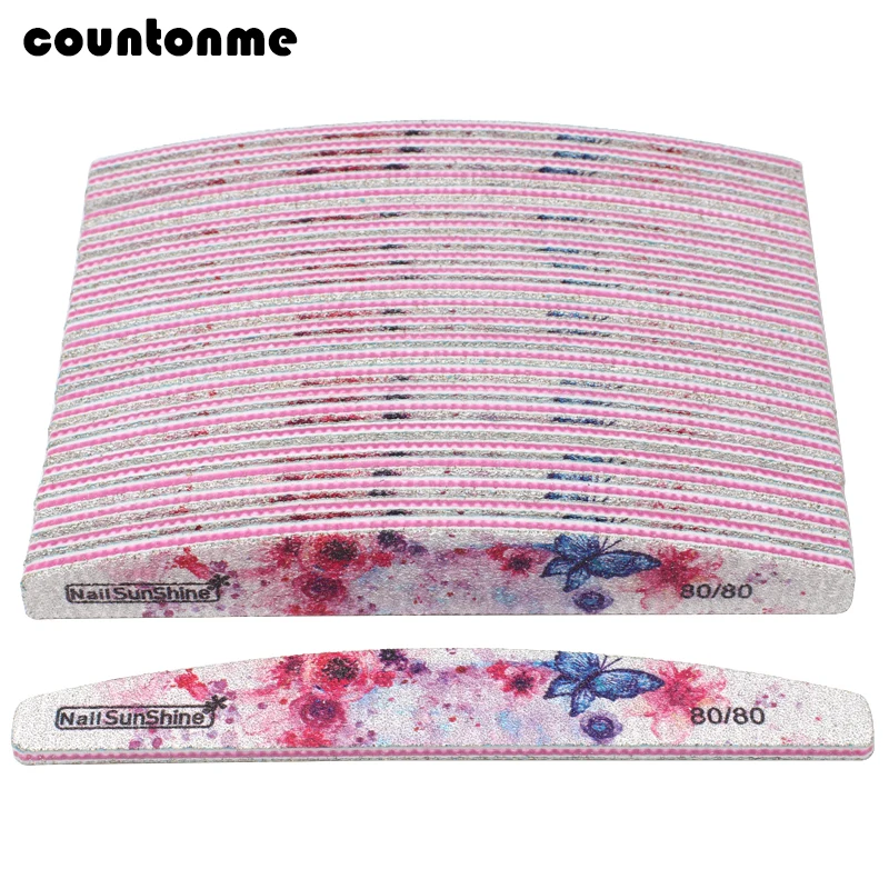 100Pcs Sandopaper Nail File 80/80 Sanding Buffer Block Professional nagelvijl Colorful Flower Nail Files Boat Manicure Tools
100Pcs Sandopaper Nail File 80/80 Sanding Buffer Block Professional nagelvijl Colorful Flower Nail Files Boat Manicure Tools
