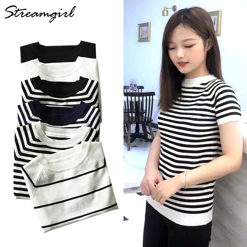 Striped T Shirt Women Summer Tops Tee Shirt Femme Streetwear Stripe Tshirt For Women White Female T Shirt Vintage Femme T-shirt
Striped T Shirt Women Summer Tops Tee Shirt Femme Streetwear Stripe Tshirt For Women White Female T Shirt Vintage Femme T-shirt