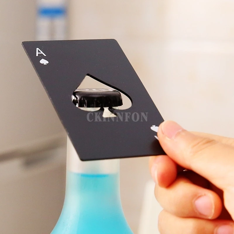 1000Pcs/Lot New Smart Poker Card Home Kitchen Bar Tool Soda Beer Bottle Cap Opener (Size: 1, Color: Black)
1000Pcs/Lot New Smart Poker Card Home Kitchen Bar Tool Soda Beer Bottle Cap Opener (Size: 1, Color: Black)