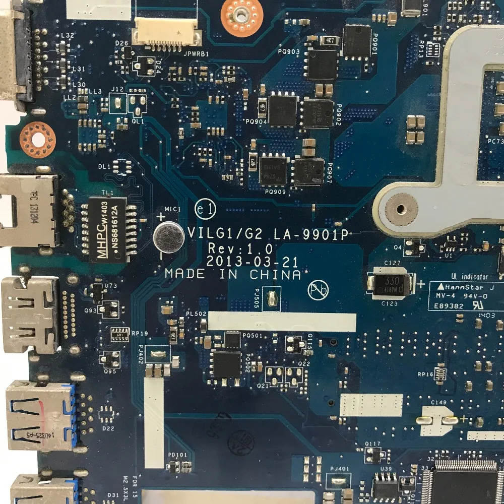 KEFU LA-9901P For Lenovo G400S Laptop Motherboard VILG1/G2 LA-9901P REV:1.0 HM70 Test ORIGINAL
KEFU LA-9901P For Lenovo G400S Laptop Motherboard VILG1/G2 LA-9901P REV:1.0 HM70 Test ORIGINAL