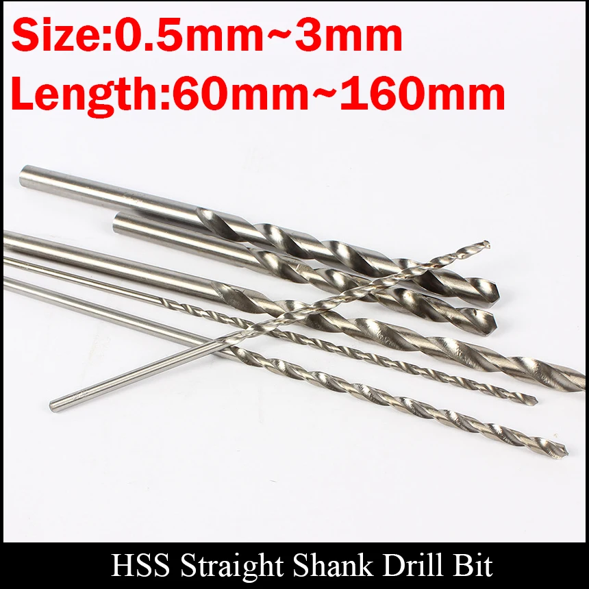 2mm 2.1mm 2.2mm 2.3mm 85mm 90mm 120mm Extra Long Plastic Metal Wood AL High Speed Steel HSS Straight Shank Twist Drill Bit
2mm 2.1mm 2.2mm 2.3mm 85mm 90mm 120mm Extra Long Plastic Metal Wood AL High Speed Steel HSS Straight Shank Twist Drill Bit