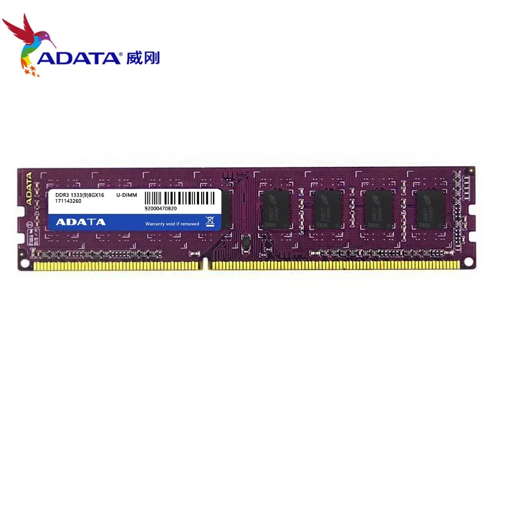 Оперативная память AData DDR3 8 Гб 1333 МГц для настольных ПК Intel DIMM DDR 3 PC3 10600|Оперативная