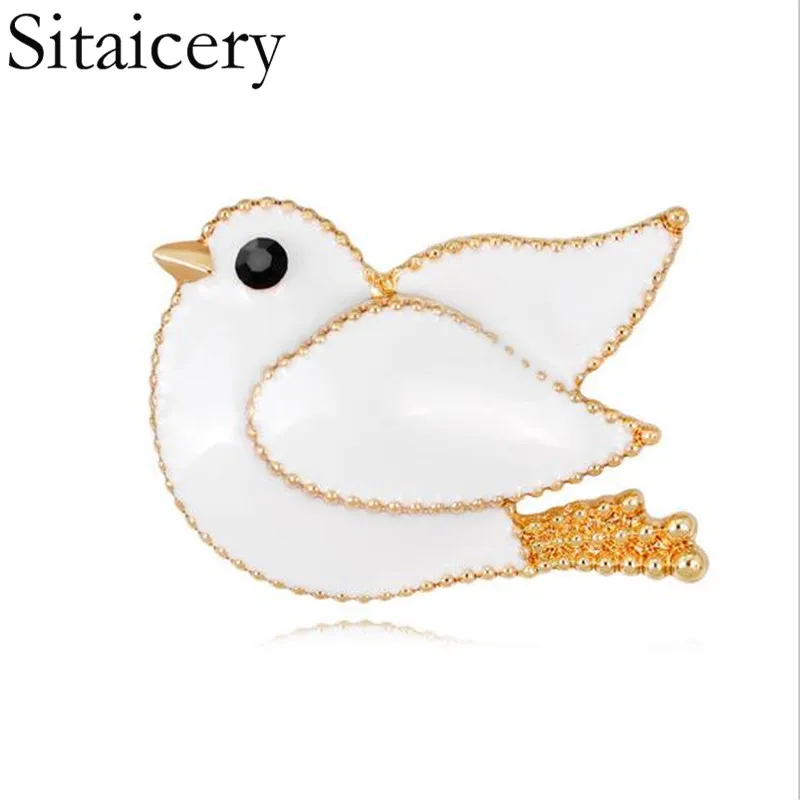 Sitaicery Chinese Fashion Jewelry Hot Retro Simple White Pigeon Brooch, Exquisite Little Animal Collar, Male And Female Jewelry
Sitaicery Chinese Fashion Jewelry Hot Retro Simple White Pigeon Brooch, Exquisite Little Animal Collar, Male And Female Jewelry