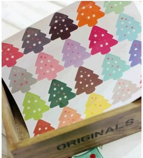 100pcs/lot Christmas Tree stickers kawaii sticker Sealing label DIY Gifts posted Baking Decoration label Multifunction
100pcs/lot Christmas Tree stickers kawaii sticker Sealing label DIY Gifts posted Baking Decoration label Multifunction