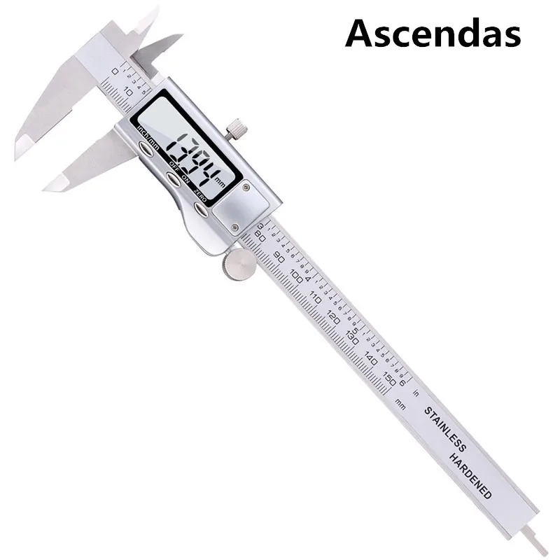0-150mm / 0-6 inch Stainless Steel Digital Vernier Caliper Ruler Depth Gauge Micrometer Electronic Caliper TP-077
0-150mm / 0-6 inch Stainless Steel Digital Vernier Caliper Ruler Depth Gauge Micrometer Electronic Caliper TP-077