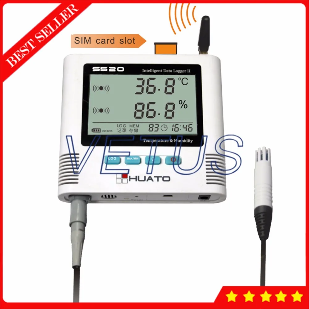 S520-EX-GSM 3 Meters Cable GSM Datalogger Temperature Humidity Data Logger with Built-in sound light alarm function
S520-EX-GSM 3 Meters Cable GSM Datalogger Temperature Humidity Data Logger with Built-in sound light alarm function