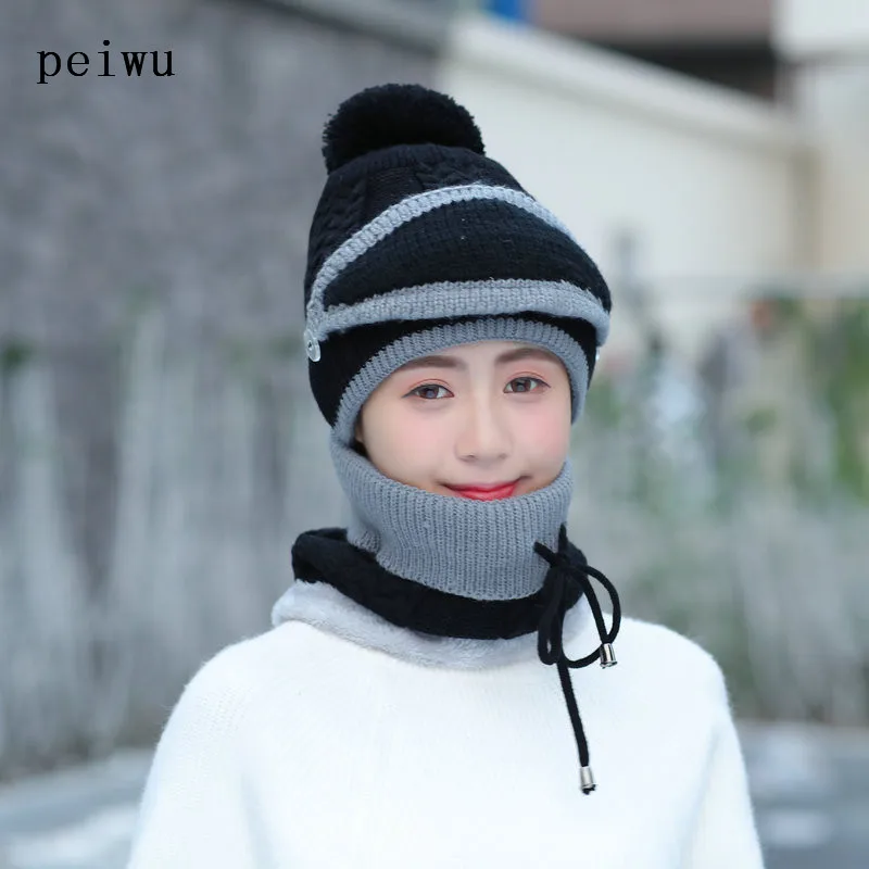 HUAYAN women winter hat scarf mask sets thick gorro bonnet neck warmer beanie ladies balaclava caps
HUAYAN women winter hat scarf mask sets thick gorro bonnet neck warmer beanie ladies balaclava caps