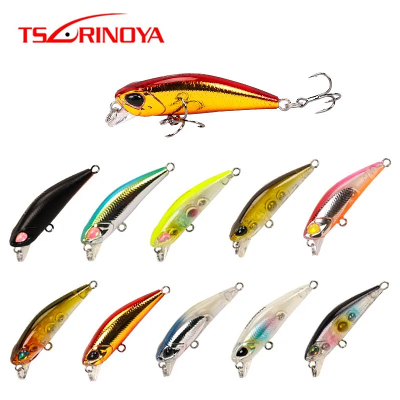 

Tsurinoya Minnow Bait 5Pcs/Lot 42mm 2.8g Fishing Hard Lures Treble Hooks Leurre Souple Fishing Tackle Peche A La Carpe Wobbler