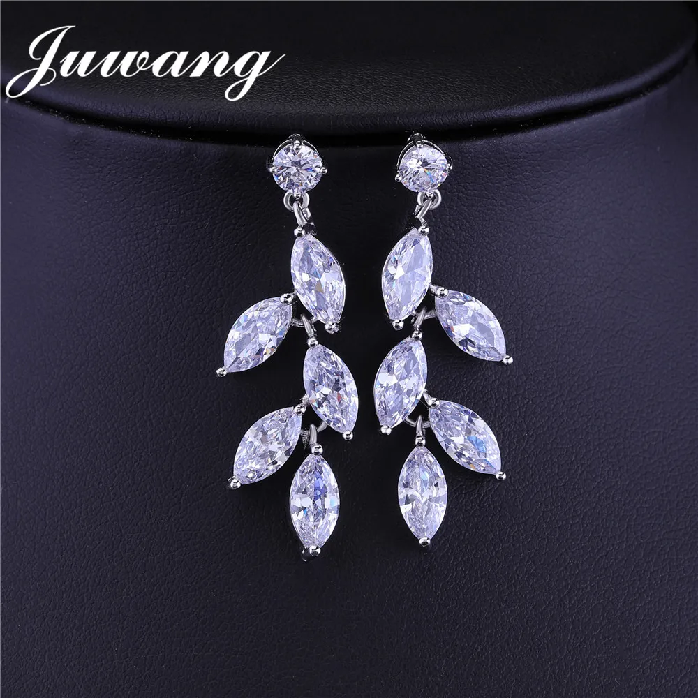 JUWANG 2018 NEW Leaves Bridal Wedding Jewelry Sets For Women Vintage AAA Cubic Zircon Necklace Earrings Set Engagement Gift
JUWANG 2018 NEW Leaves Bridal Wedding Jewelry Sets For Women Vintage AAA Cubic Zircon Necklace Earrings Set Engagement Gift