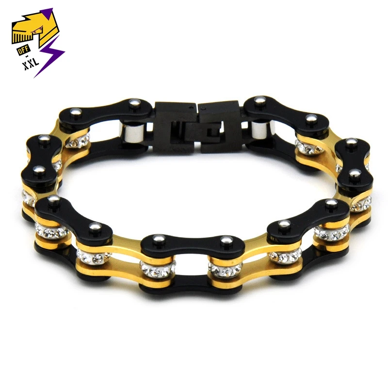 Hip Hop Motorcycle Link Chains Bracelets Men Black Stainless Steel Cuff Wristband Bracelets&Bangle Street Dancing Jewelry
Hip Hop Motorcycle Link Chains Bracelets Men Black Stainless Steel Cuff Wristband Bracelets&Bangle Street Dancing Jewelry