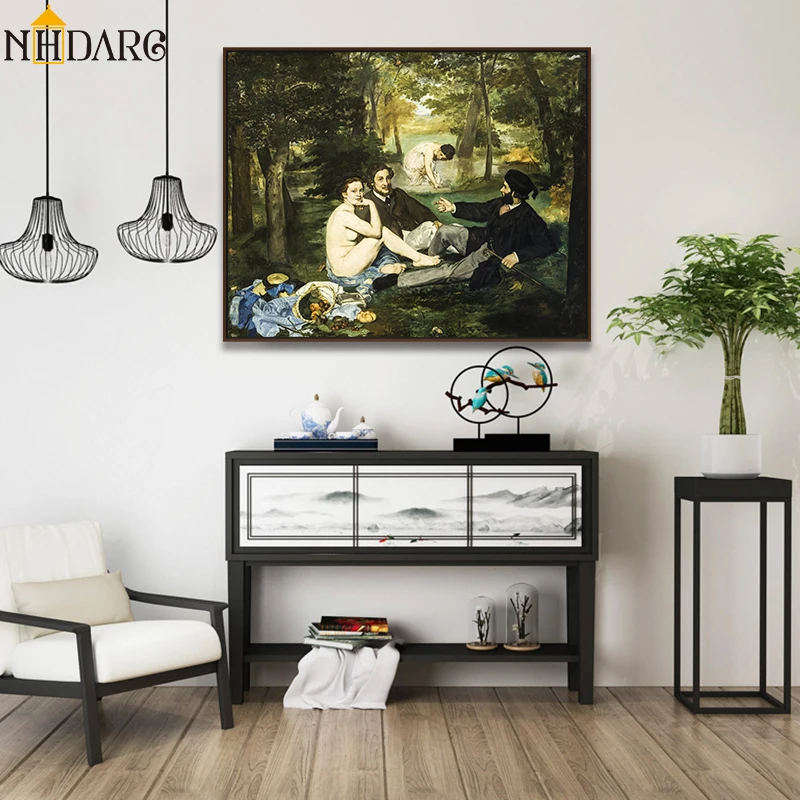 Edouard Manet Luncheon on the Grass Impressionist Style Canvas Print Painting Poster Art Wall Picture for Living Room Home Decor
Edouard Manet Luncheon on the Grass Impressionist Style Canvas Print Painting Poster Art Wall Picture for Living Room Home Decor