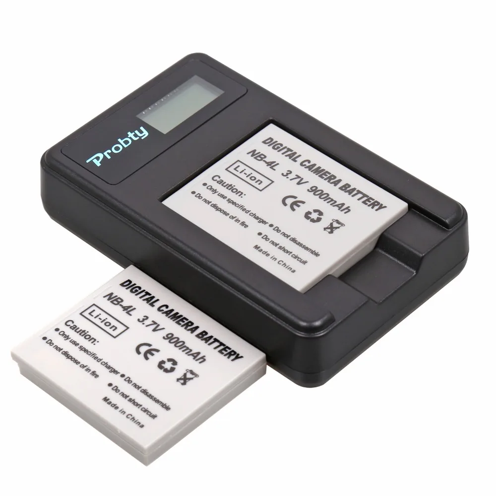 Зарядное устройство Probty NB-4L NB 4 л, 2 аккумулятора с USB и ЖК-дисплеем для Canon PowerShot SD200, SD300, SD400, SD430, SD450, SD600, SD630, SD750, SD780 IS
Зарядное устройство Probty NB-4L NB 4 л, 2 аккумулятора с USB и ЖК-дисплеем для Canon PowerShot SD200, SD300, SD400, SD430, SD450, SD600, SD630, SD750, SD780 IS